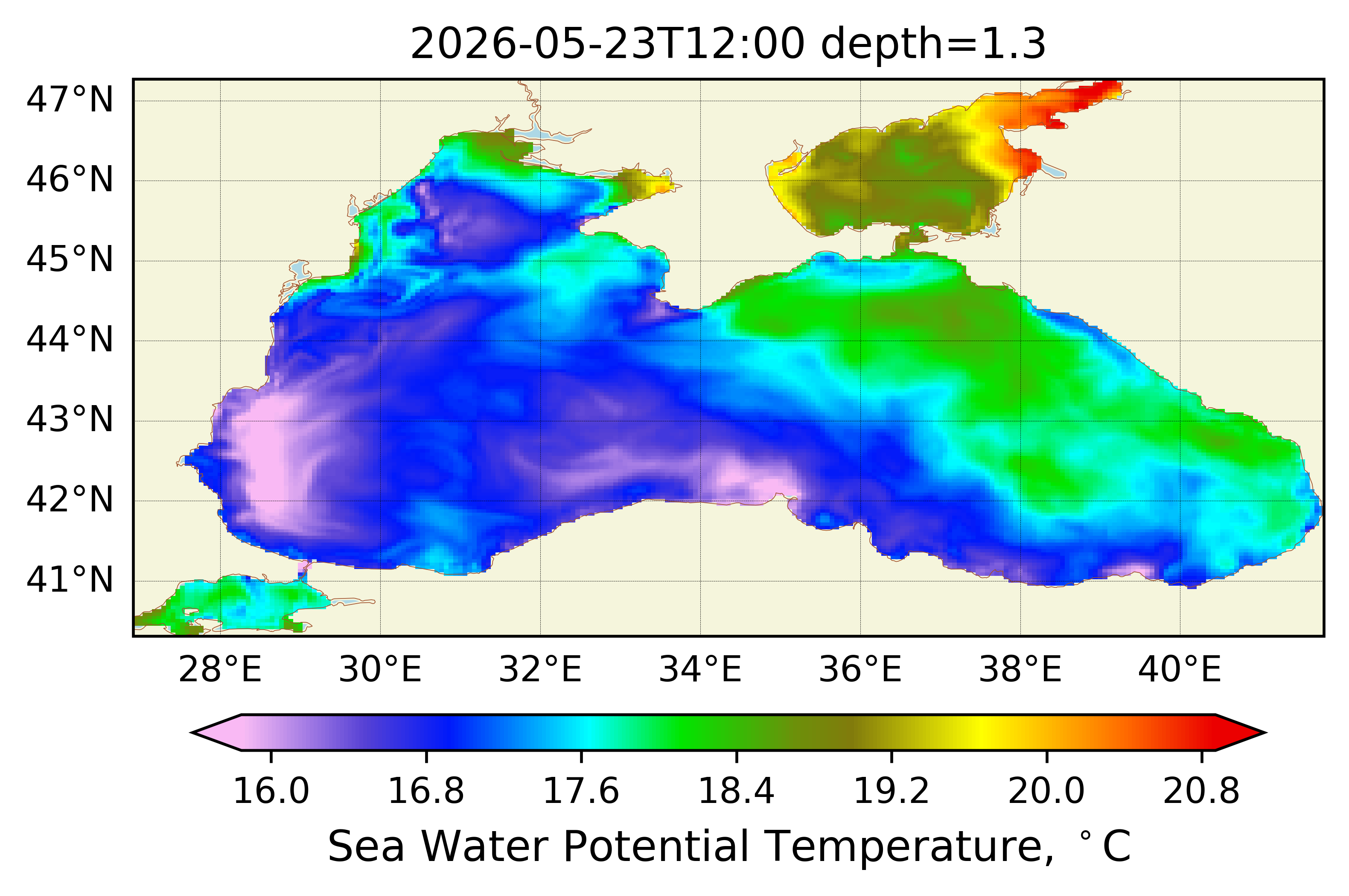 Model NEMO Black sea forecast